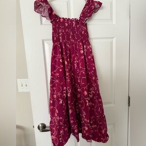 Hill House Home Ellie Nap Dress in Burgundy Botanical